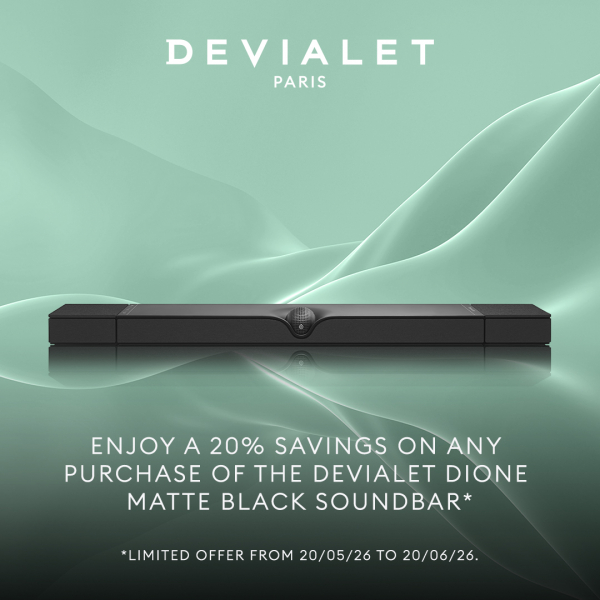 【6ヶ月保証】DEVIALET DIONE サウンドバーシステム MM593 Devialet Dione - Matte Black – Fairmont Store US