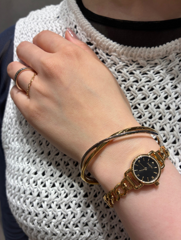Vintage ORIENT DANA 黒石付き ブレスレット腕時計 ゴールド Bracelet coordinate｜ショップブログ｜クオーツ心斎橋｜QUARTZ